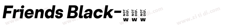 Friends Black字体转换